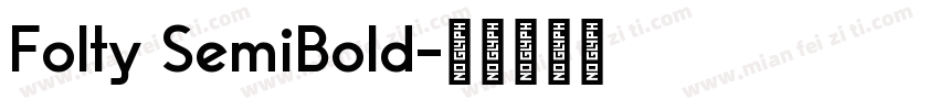 Folty SemiBold字体转换